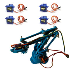 Techno-Tirupati; MK1 Robotic Arm with 4DOF | Plastic Parts with SG90 motors only